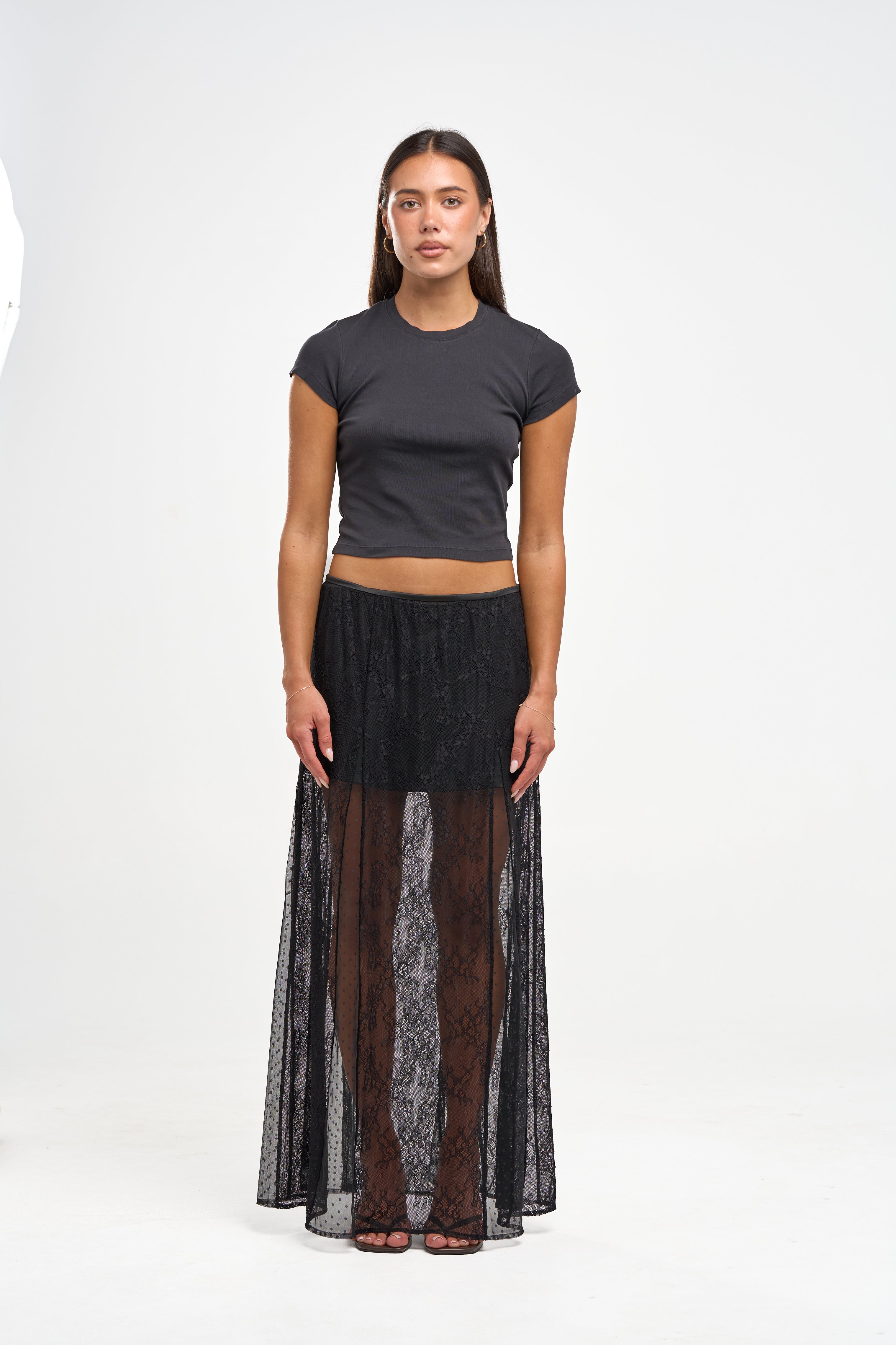 VESPER LACE MAXI SKIRT